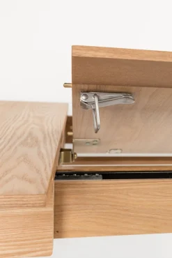 Houten Eettafels|Uitschuifbare Eettafels-Zuiver Glimps Uitschuiftafel Natural