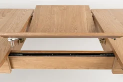 Houten Eettafels|Uitschuifbare Eettafels-Zuiver Glimps Uitschuiftafel Natural