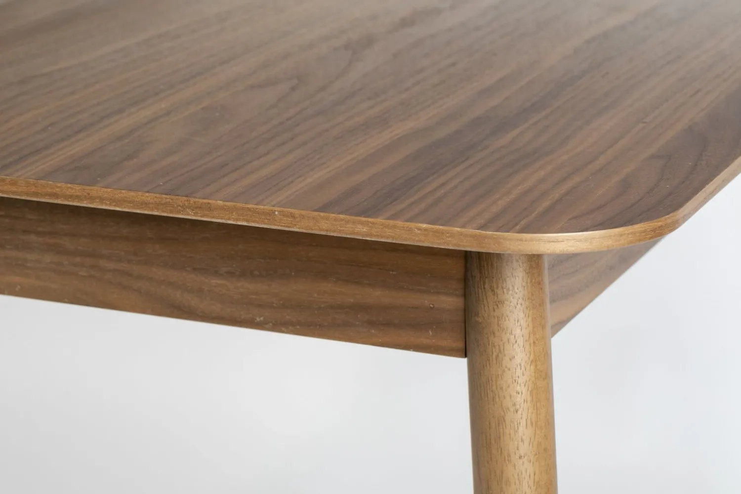 Uitschuifbare Eettafels|Rechthoekige Eettafels-Zuiver Glimps Uitschuiftafel Walnut