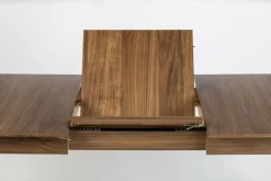 Uitschuifbare Eettafels|Rechthoekige Eettafels-Zuiver Glimps Uitschuiftafel Walnut