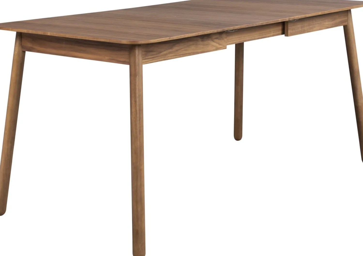 Uitschuifbare Eettafels|Rechthoekige Eettafels-Zuiver Glimps Uitschuiftafel Walnut