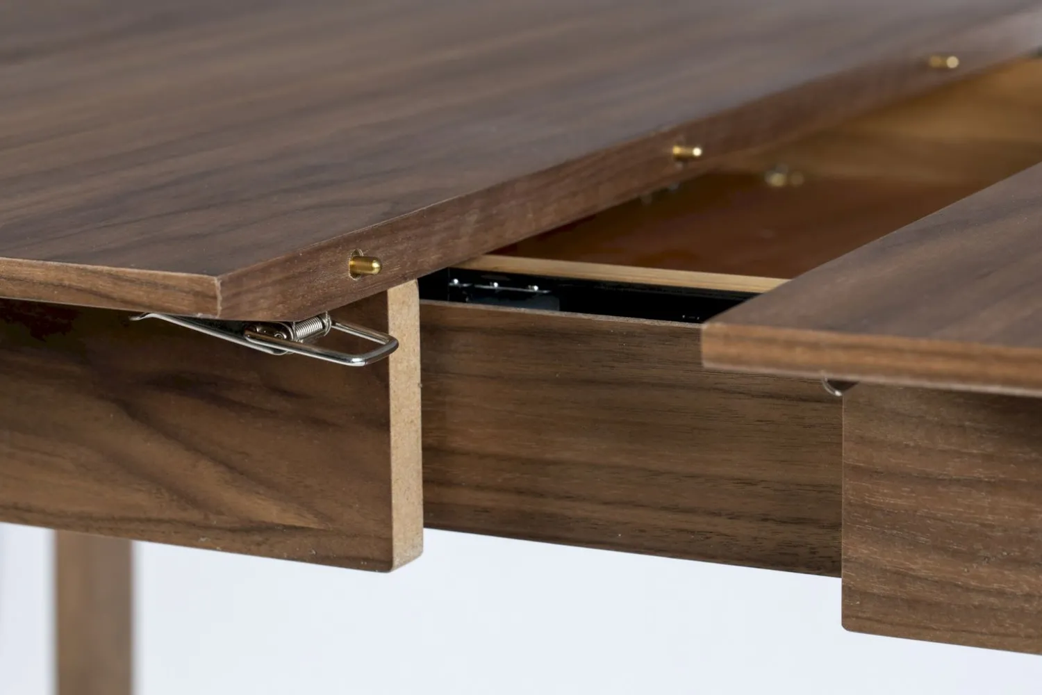 Uitschuifbare Eettafels|Rechthoekige Eettafels-Zuiver Glimps Uitschuiftafel Walnut