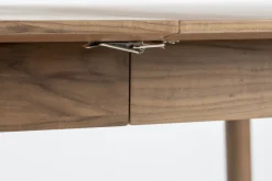 Uitschuifbare Eettafels|Rechthoekige Eettafels-Zuiver Glimps Uitschuiftafel Walnut