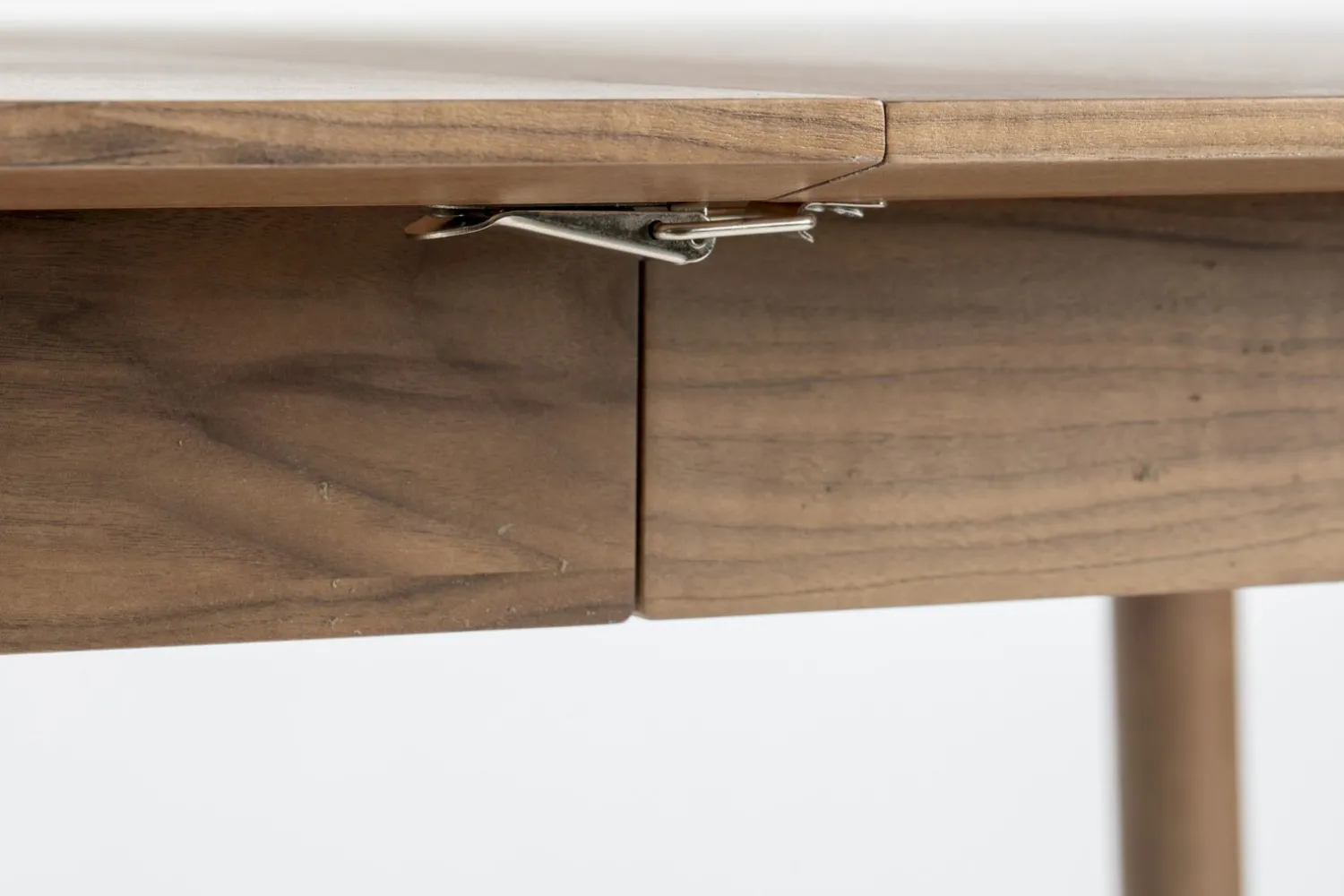 Uitschuifbare Eettafels|Rechthoekige Eettafels-Zuiver Glimps Uitschuiftafel Walnut