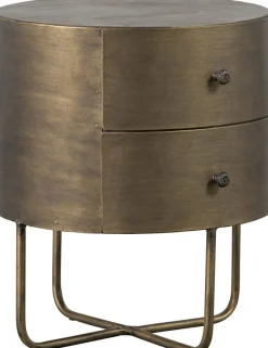Opbergkasten|Opbergkasten-WOOOD Glossy Kast Antique Brass