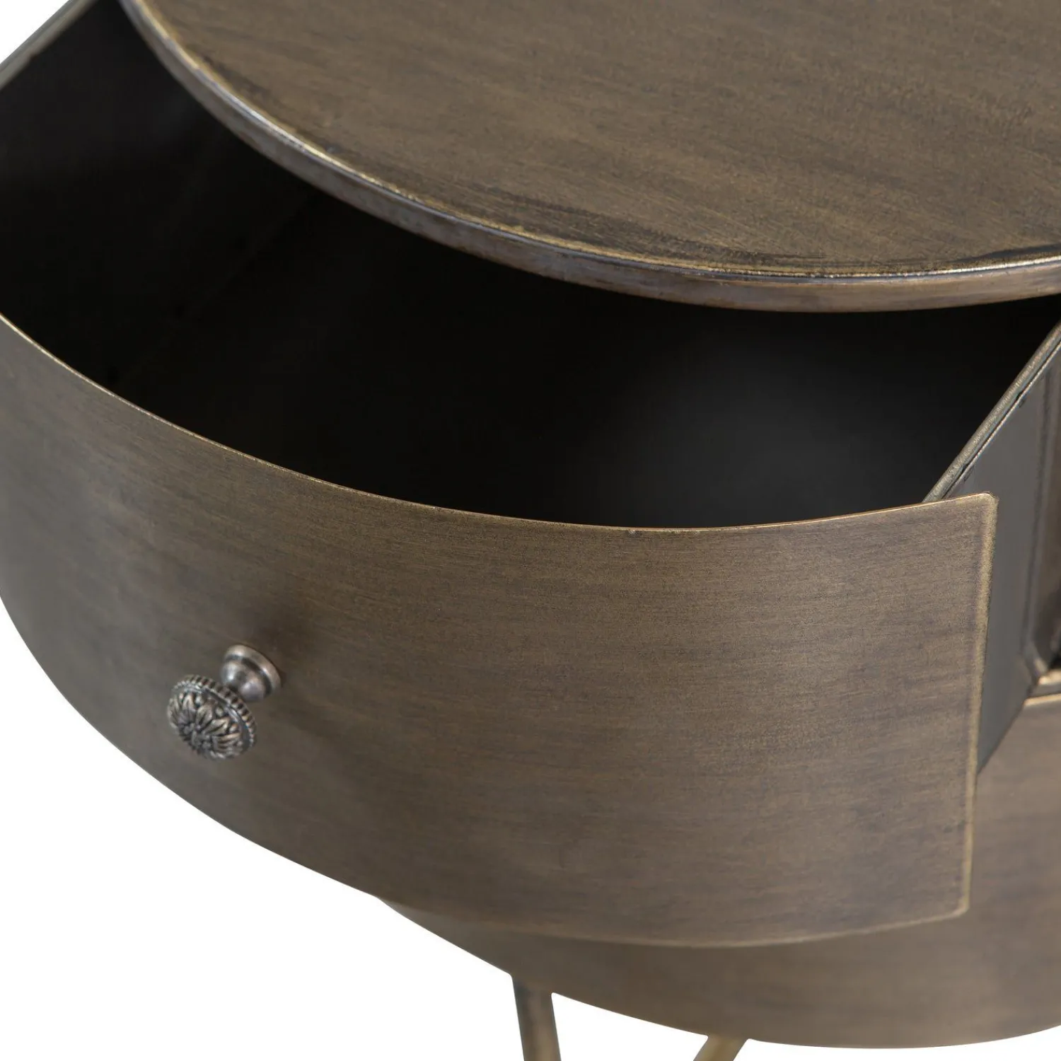 Opbergkasten|Opbergkasten-WOOOD Glossy Kast Antique Brass