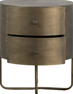 Opbergkasten|Opbergkasten-WOOOD Glossy Kast Antique Brass