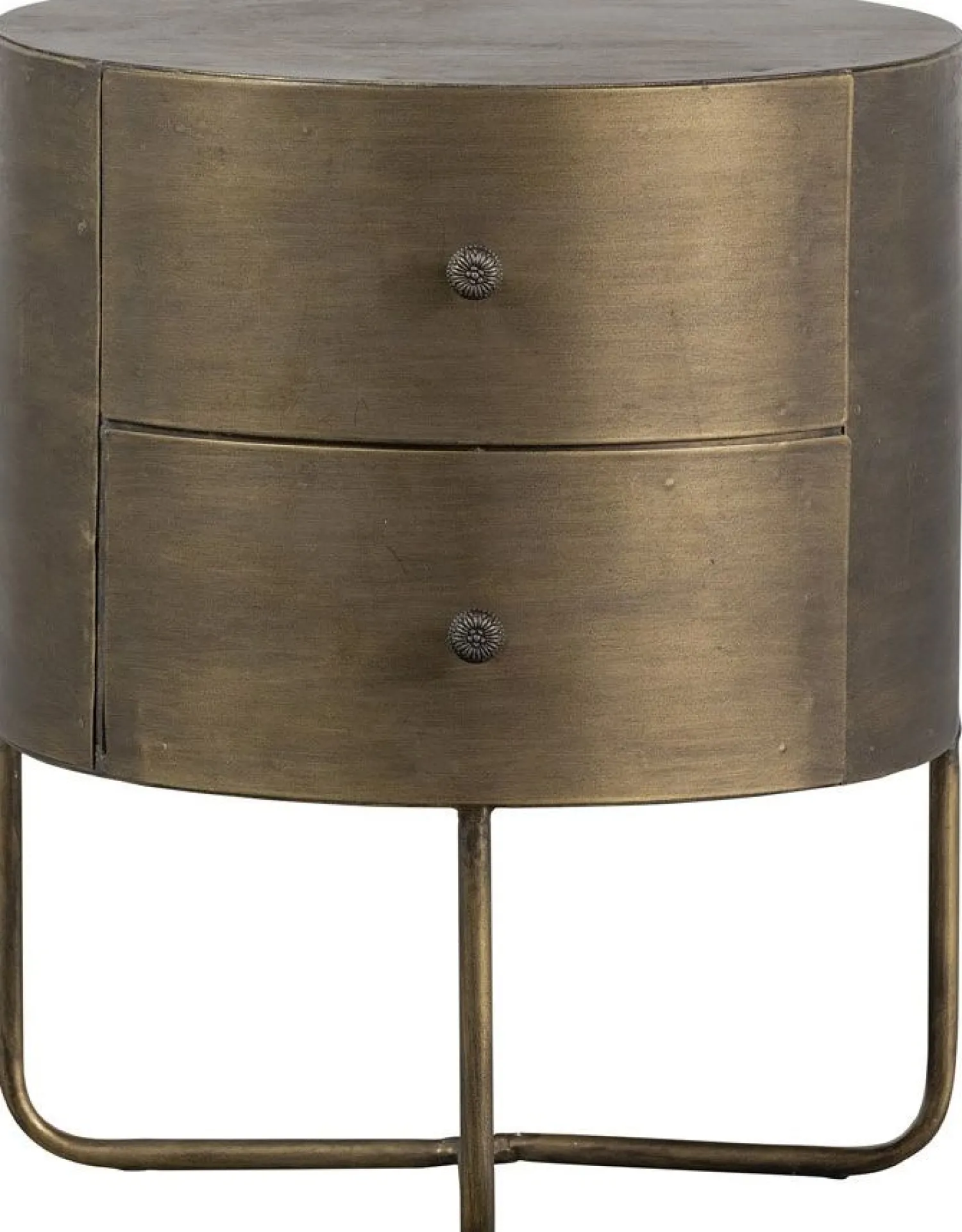 Opbergkasten|Opbergkasten-WOOOD Glossy Kast Antique Brass