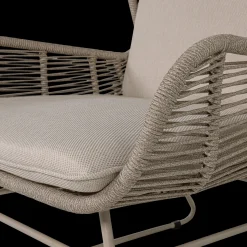 Tuinstoelen-WOOOD Grace Tuin Loungestoel Zand