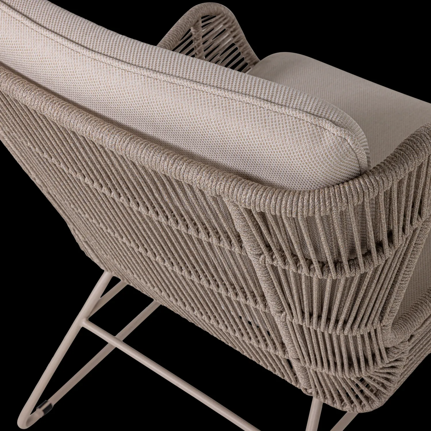 Tuinstoelen-WOOOD Grace Tuin Loungestoel Zand