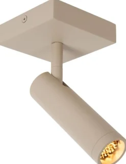 Moderne Plafondlampen|Plafondlampen-Lucide Grado Plafondspot Taupe