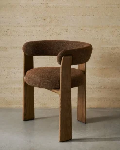 Design Stoelen-Kave Home Granite Armstoel Bruin