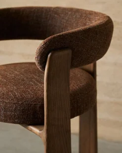 Design Stoelen-Kave Home Granite Armstoel Bruin