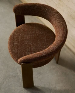 Design Stoelen-Kave Home Granite Armstoel Bruin
