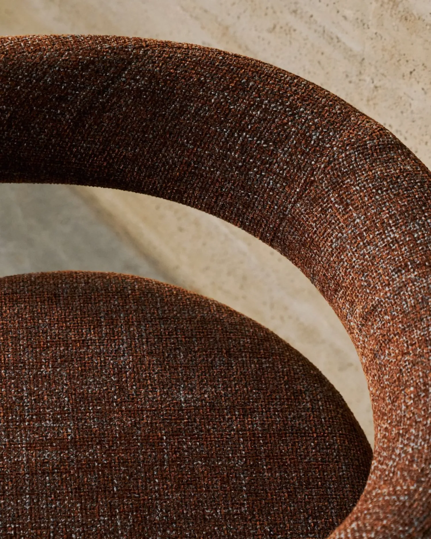 Design Stoelen-Kave Home Granite Armstoel Bruin