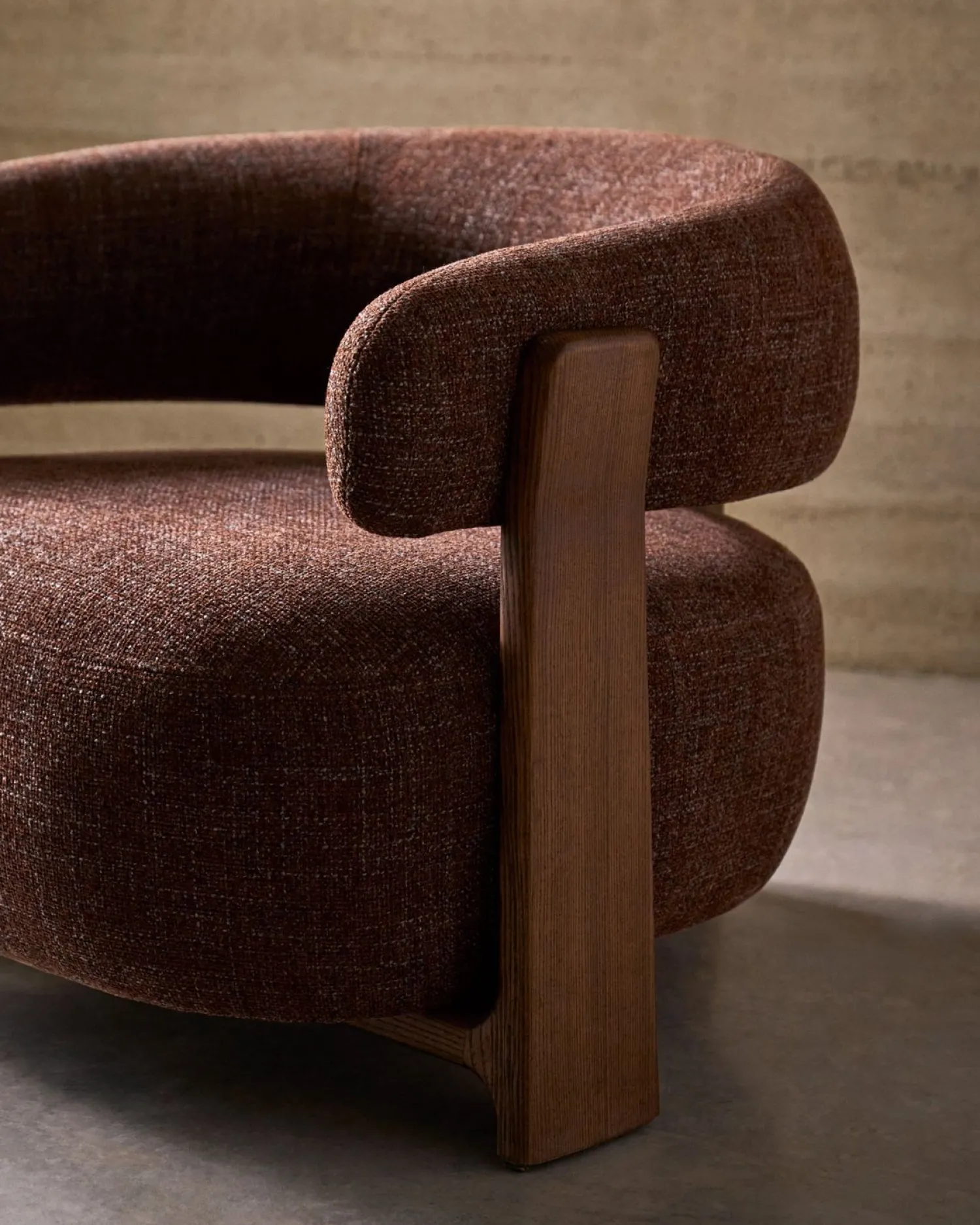 Design Fauteuils-Kave Home Granite Fauteuil Bruin