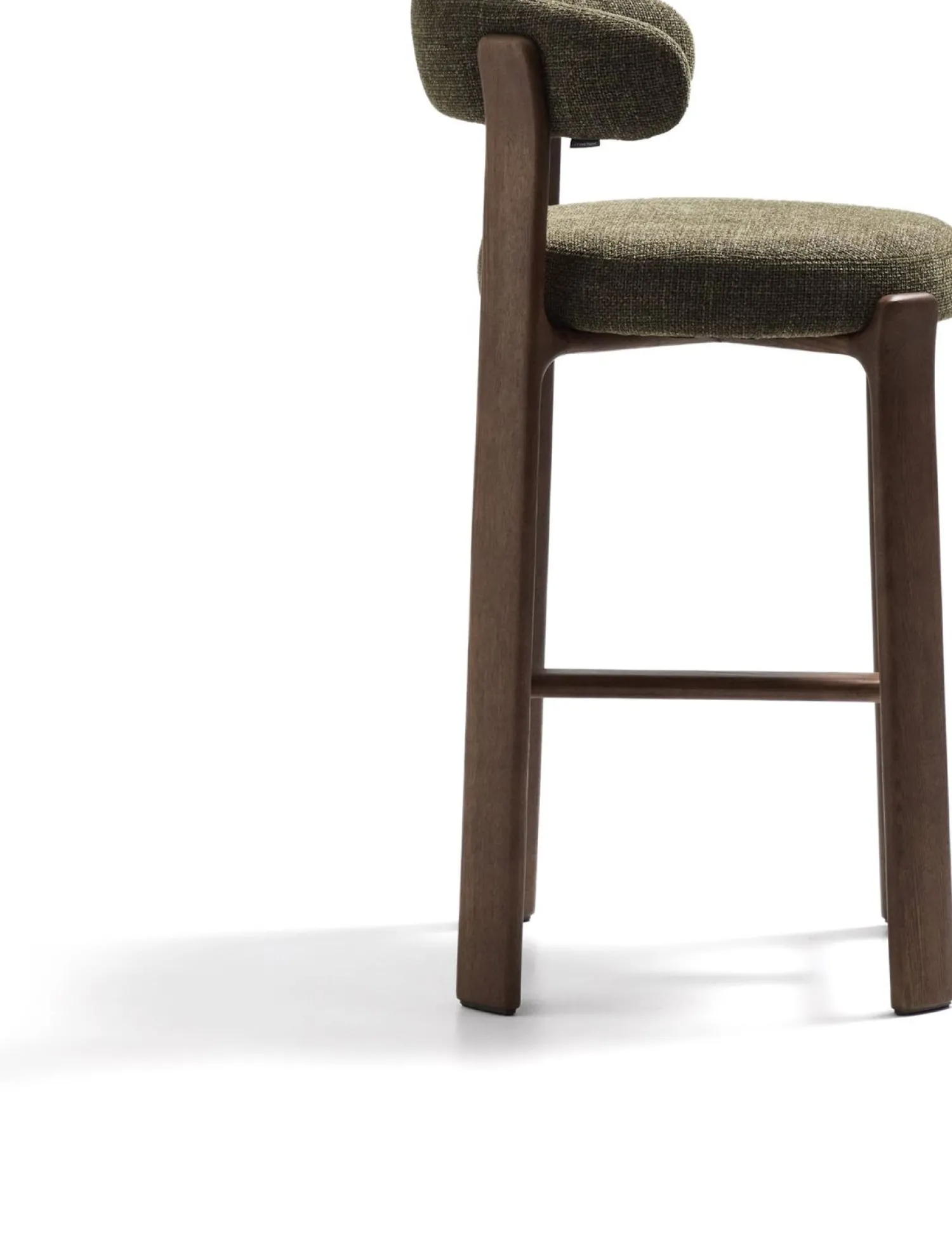Stoffen Barkrukken-Kave Home Granite Hoog Barstoel Groen