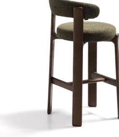 Stoffen Barkrukken-Kave Home Granite Hoog Barstoel Groen