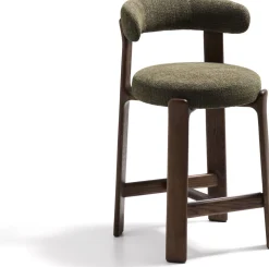 Stoffen Barkrukken-Kave Home Granite Laag Barstoel Groen