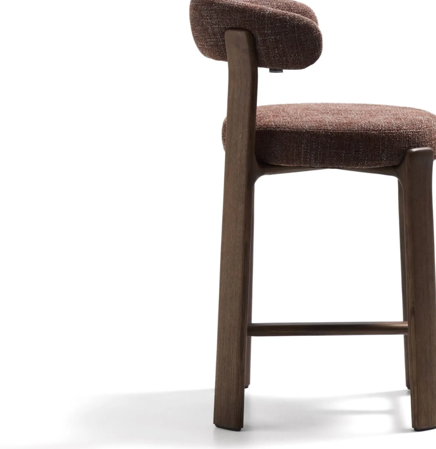 Stoffen Barkrukken-Kave Home Granite Laag Barstoel Bruin