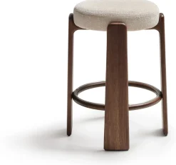 Poefjes & Krukjes-Kave Home Granite Lage Kruk Beige