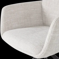 Eetkamerstoelen Met Armleuning-WOOOD Grant Eetkamerstoel Naturel Melange