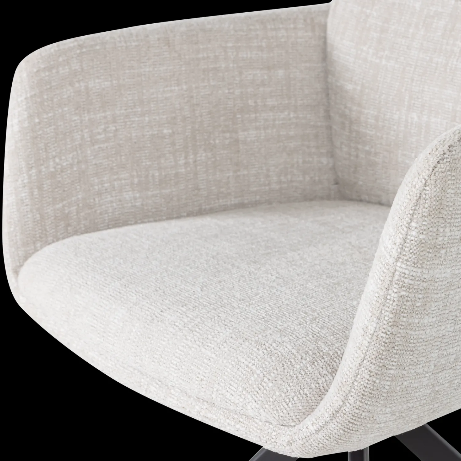 Eetkamerstoelen Met Armleuning-WOOOD Grant Eetkamerstoel Naturel Melange