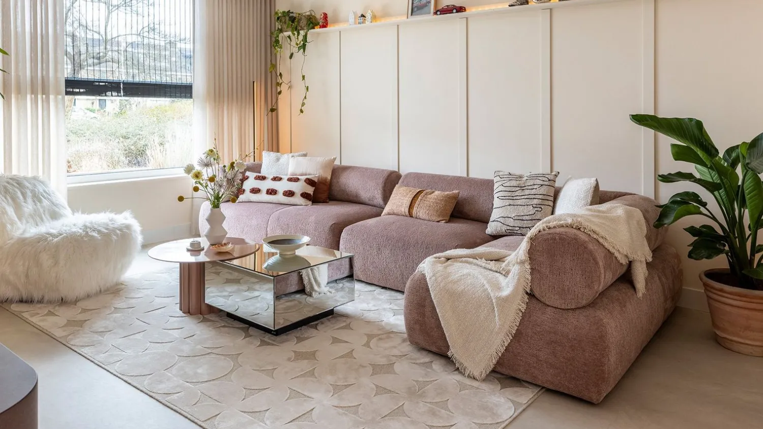 Vloerkleden|Wollen Vloerkleden-Brinker Carpets Graphix 3164 Vloerkleed Ivory