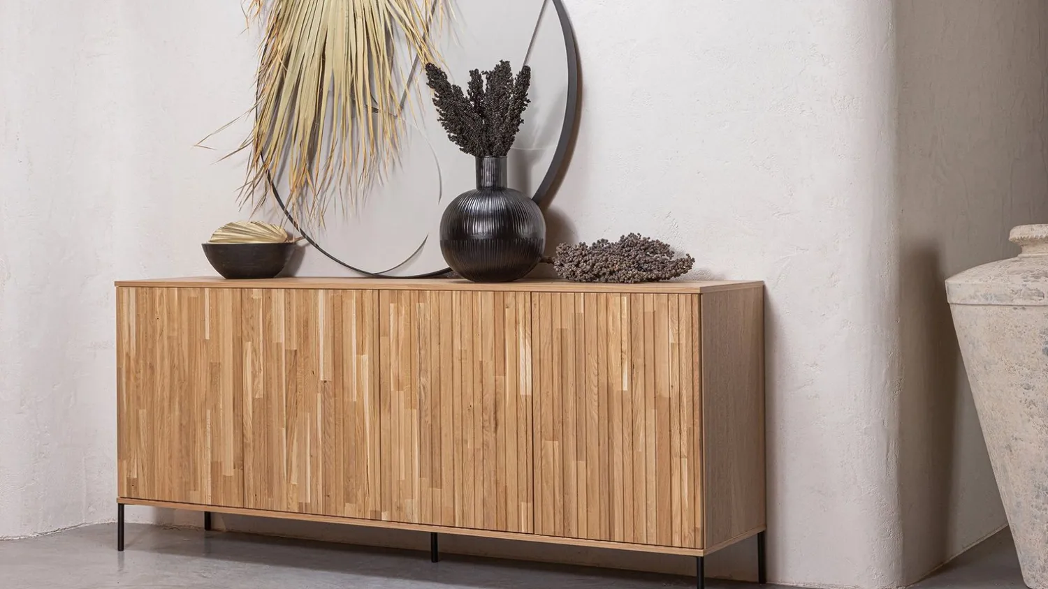 Dressoirs-WOOOD Gravure Dressoir Natural