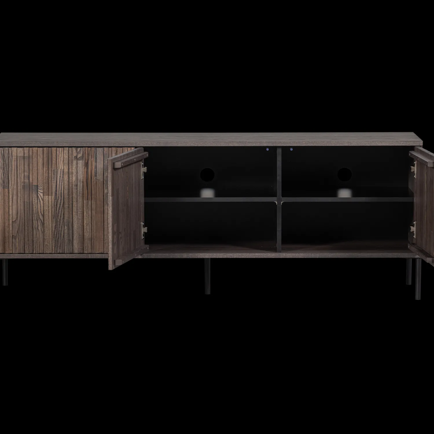 Tv-Meubels-WOOOD Gravure Medium Tv-meubel Espresso