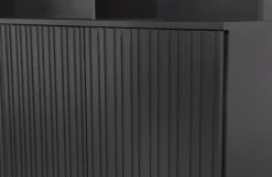 Vakkenkasten|Vakkenkasten-WOOOD Gravure Open Opbergkast Black