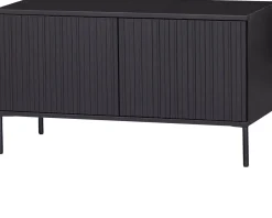 Tv-Meubels-WOOOD Gravure Small Tv-meubel Black
