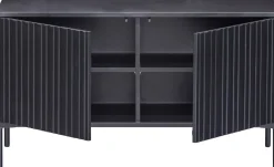 Tv-Meubels-WOOOD Gravure Small Tv-meubel Black
