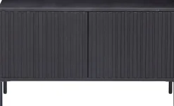 Tv-Meubels-WOOOD Gravure Small Tv-meubel Black