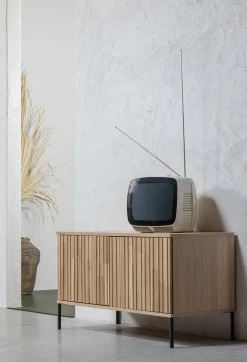 Tv-Meubels-WOOOD Gravure Small TV-meubel Natural
