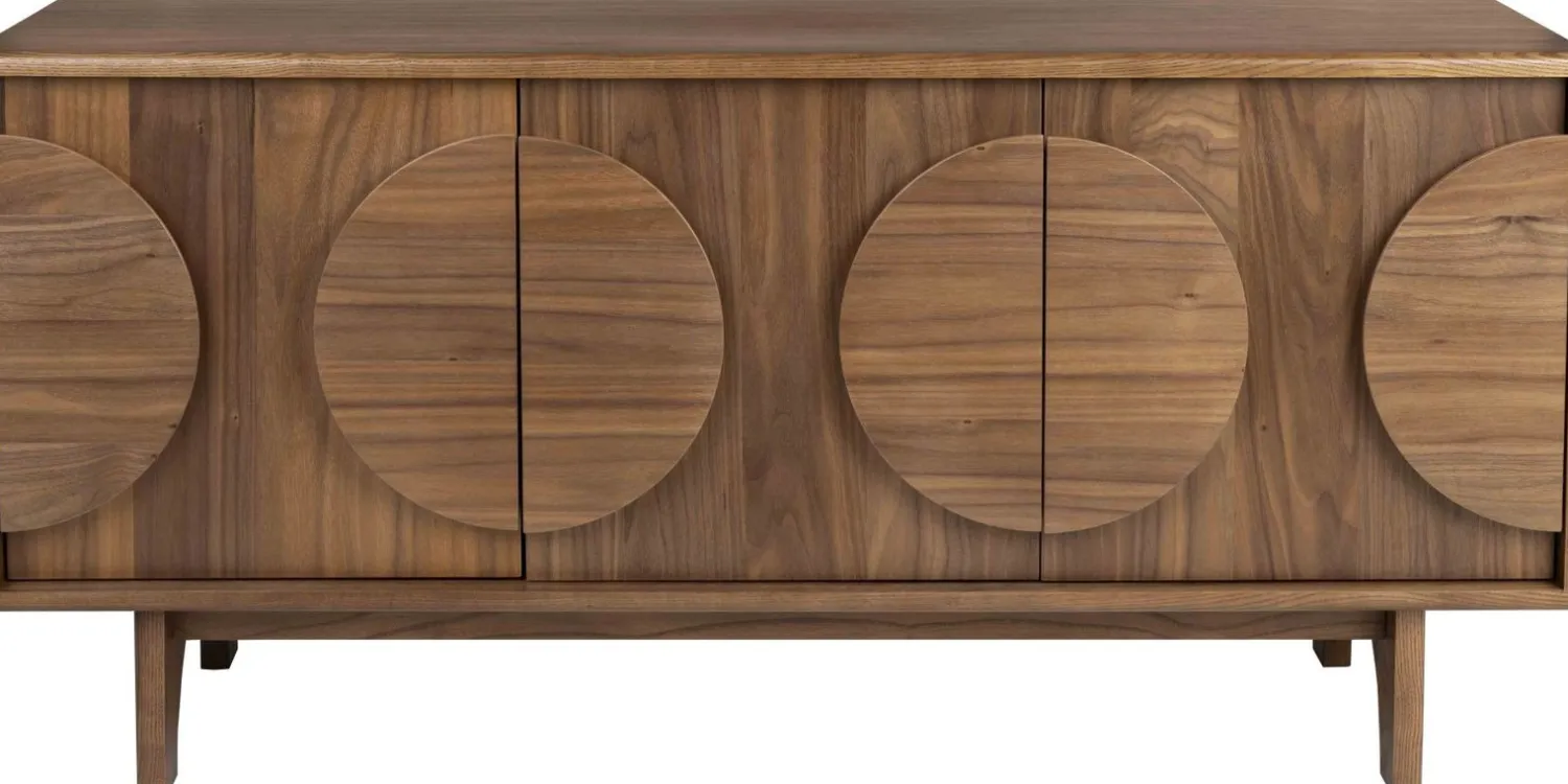 Dressoirs-Zuiver Groove Dressoir Bruin