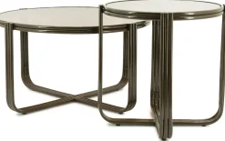 Glazen Bijzettafels-By Boo Groovy Bijzettafel Bruin