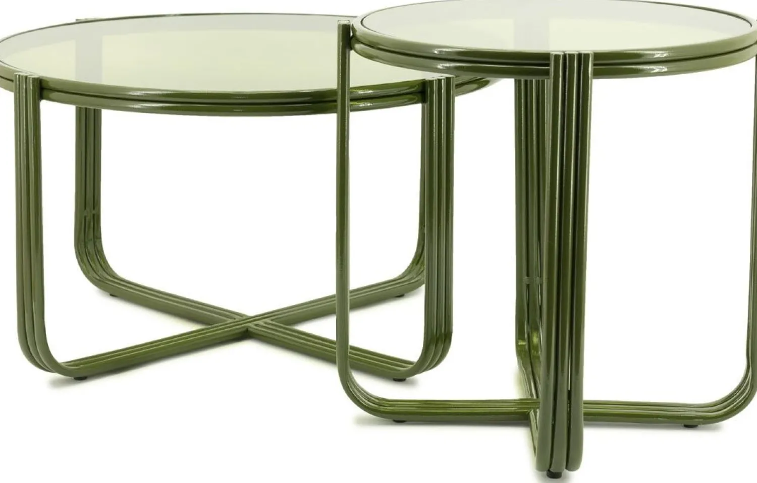 Glazen Bijzettafels-By Boo Groovy Bijzettafel Groen
