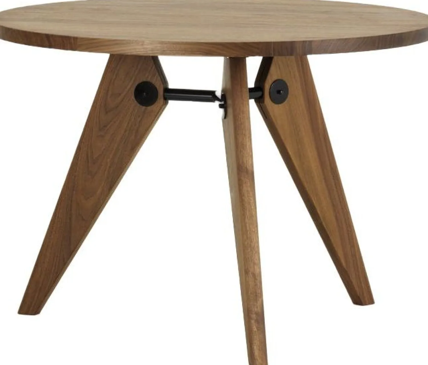 Houten Eettafels|Ronde Eettafels-Vitra Gueridon Eettafel Naturel