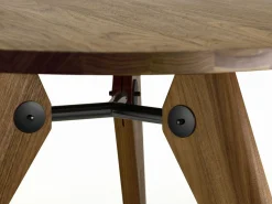 Houten Eettafels|Ronde Eettafels-Vitra Gueridon Eettafel Naturel