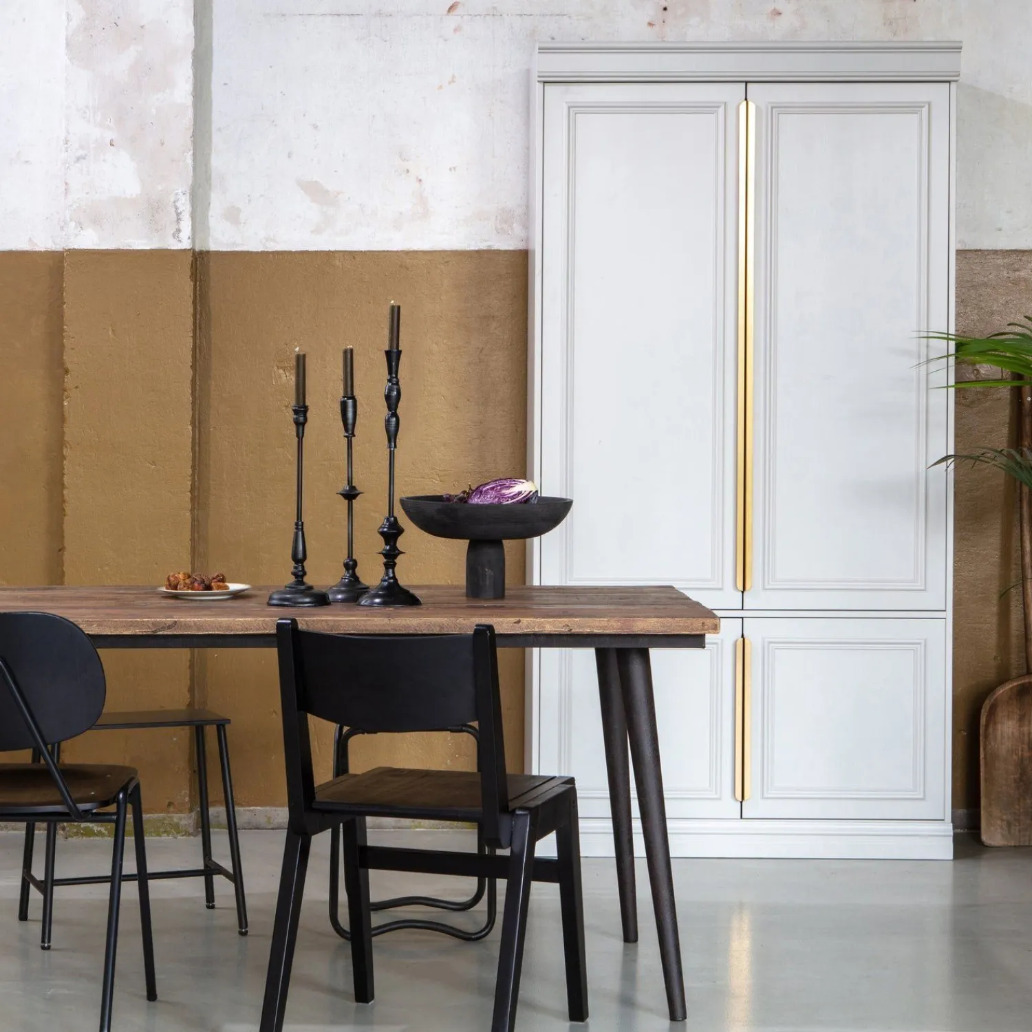 Rechthoekige Eettafels|Houten Eettafels-WOOOD Guild Eettafel Black