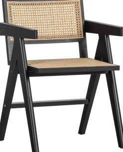 Eetkamerstoelen Met Armleuning-WOOOD Gunn Eetkamerstoel Black