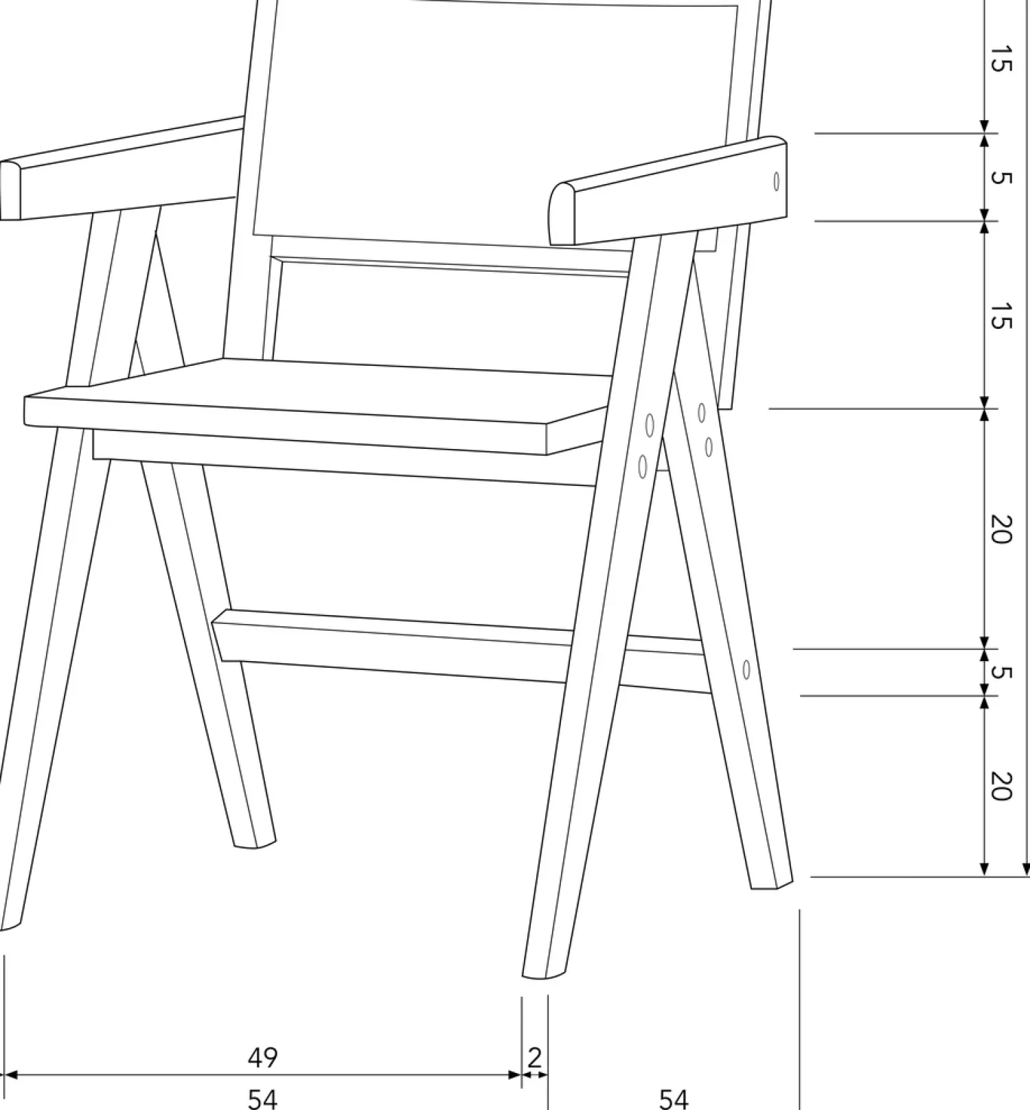 Eetkamerstoelen Met Armleuning-WOOOD Gunn Eetkamerstoel Black