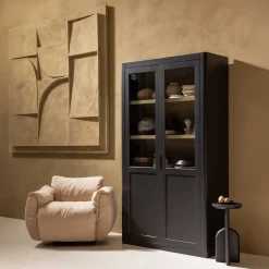 Buffetkasten|Buffetkasten-WOOOD Gunnar Buffetkast Matt Black