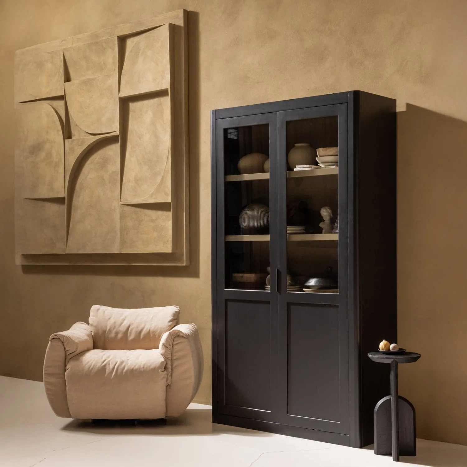 Buffetkasten|Buffetkasten-WOOOD Gunnar Buffetkast Matt Black