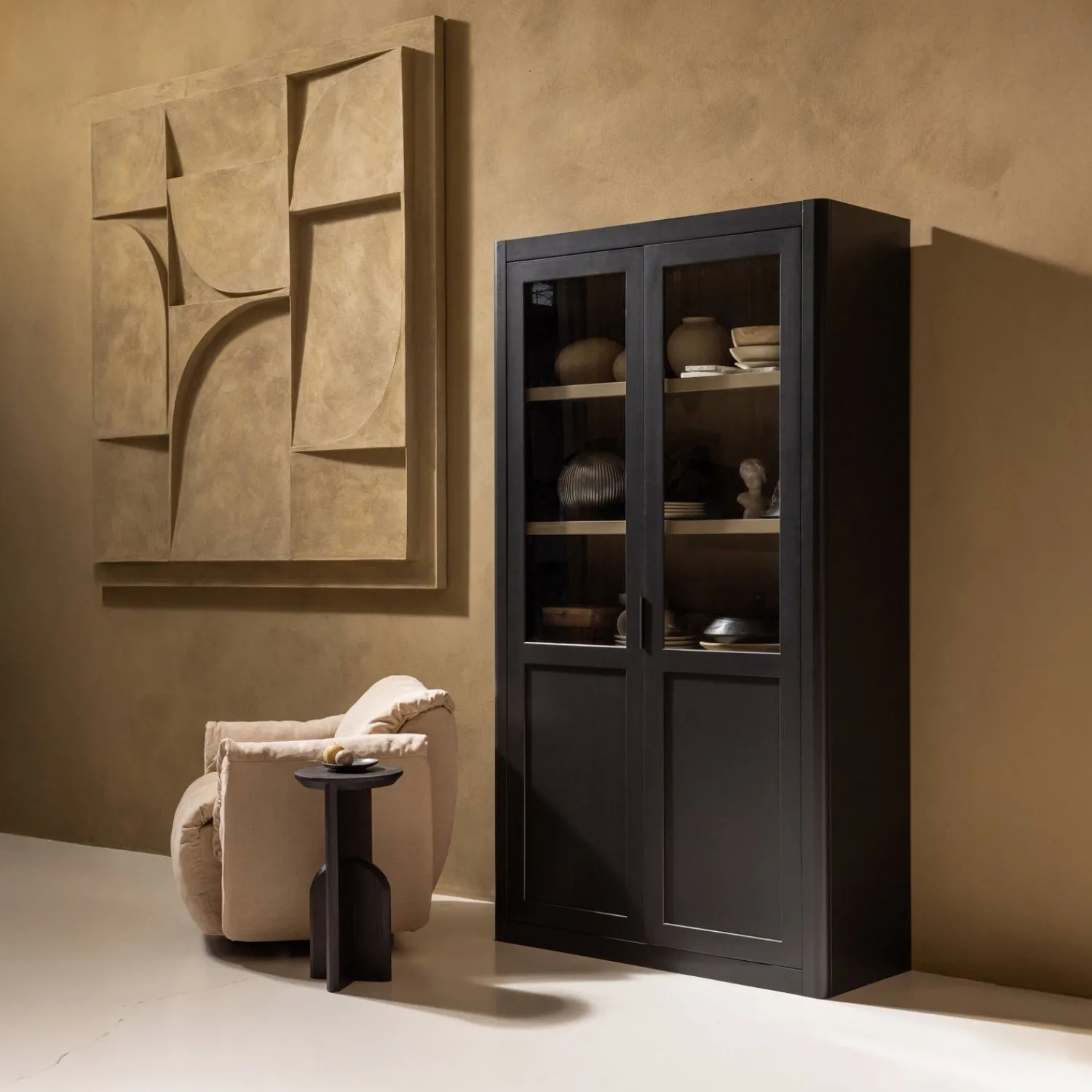Buffetkasten|Buffetkasten-WOOOD Gunnar Buffetkast Matt Black