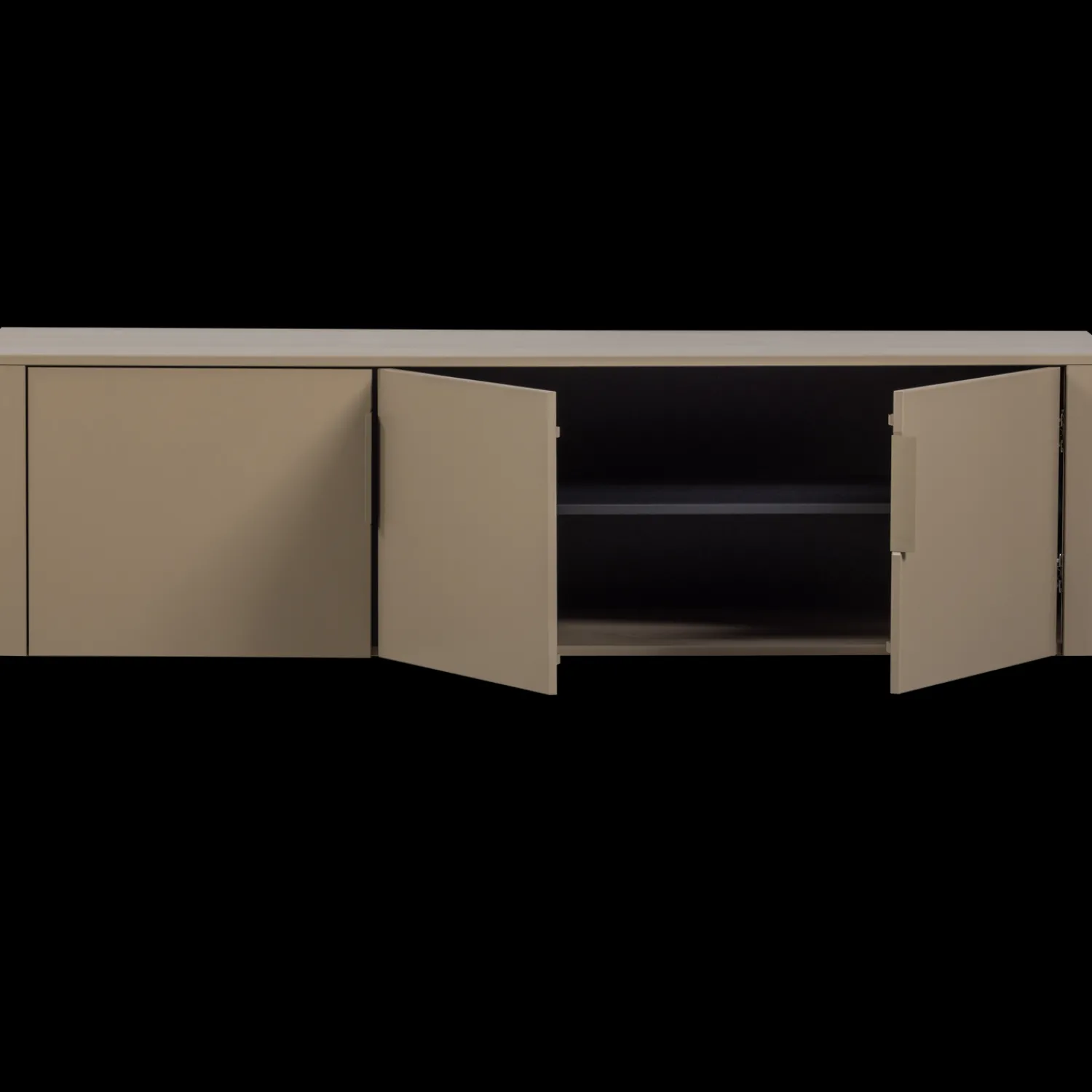 Tv-Meubels-WOOOD Gunnar 3-deurs Tv-meubel Mud