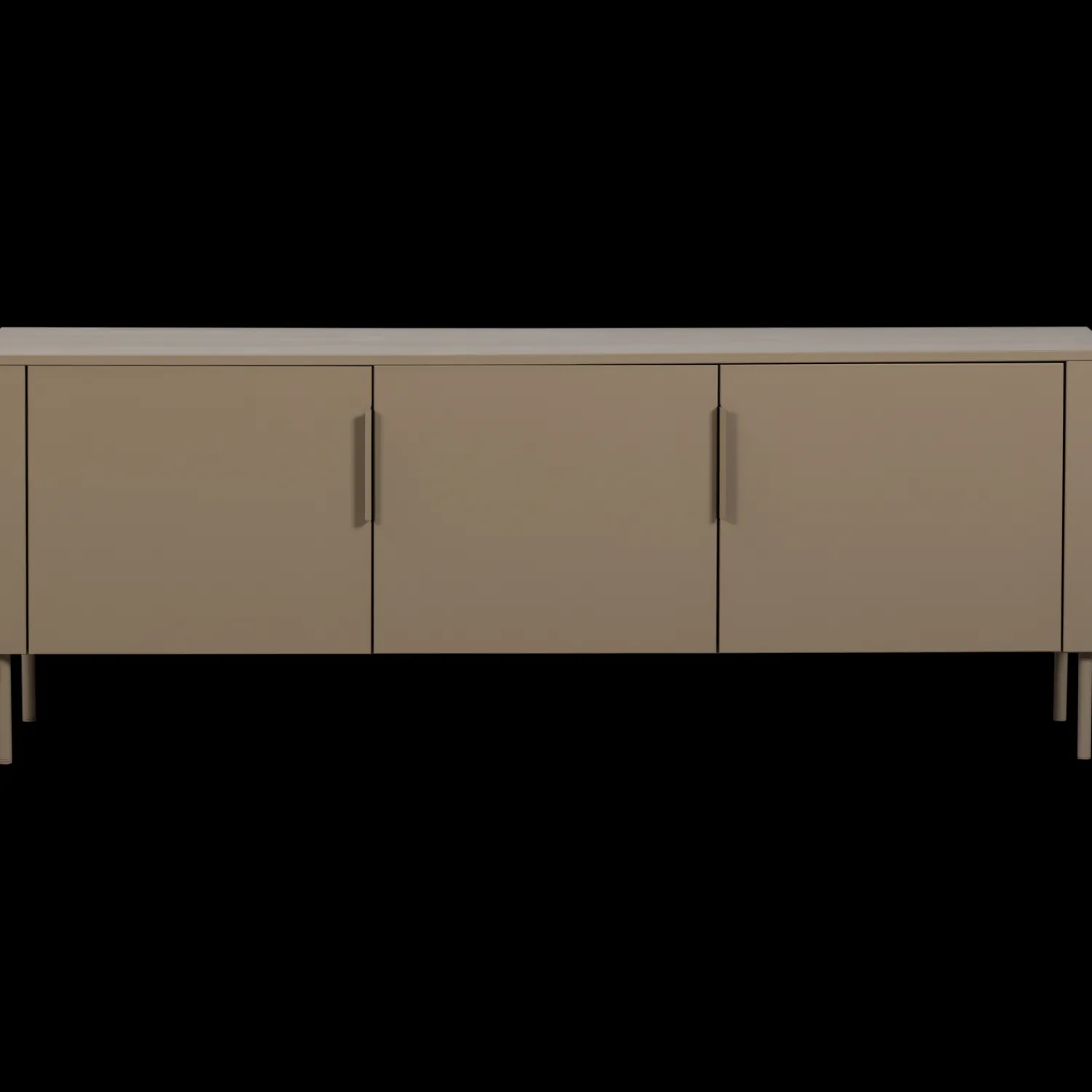 Tv-Meubels-WOOOD Gunnar 3-deurs Tv-meubel Mud