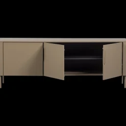 Tv-Meubels-WOOOD Gunnar 3-deurs Tv-meubel Mud