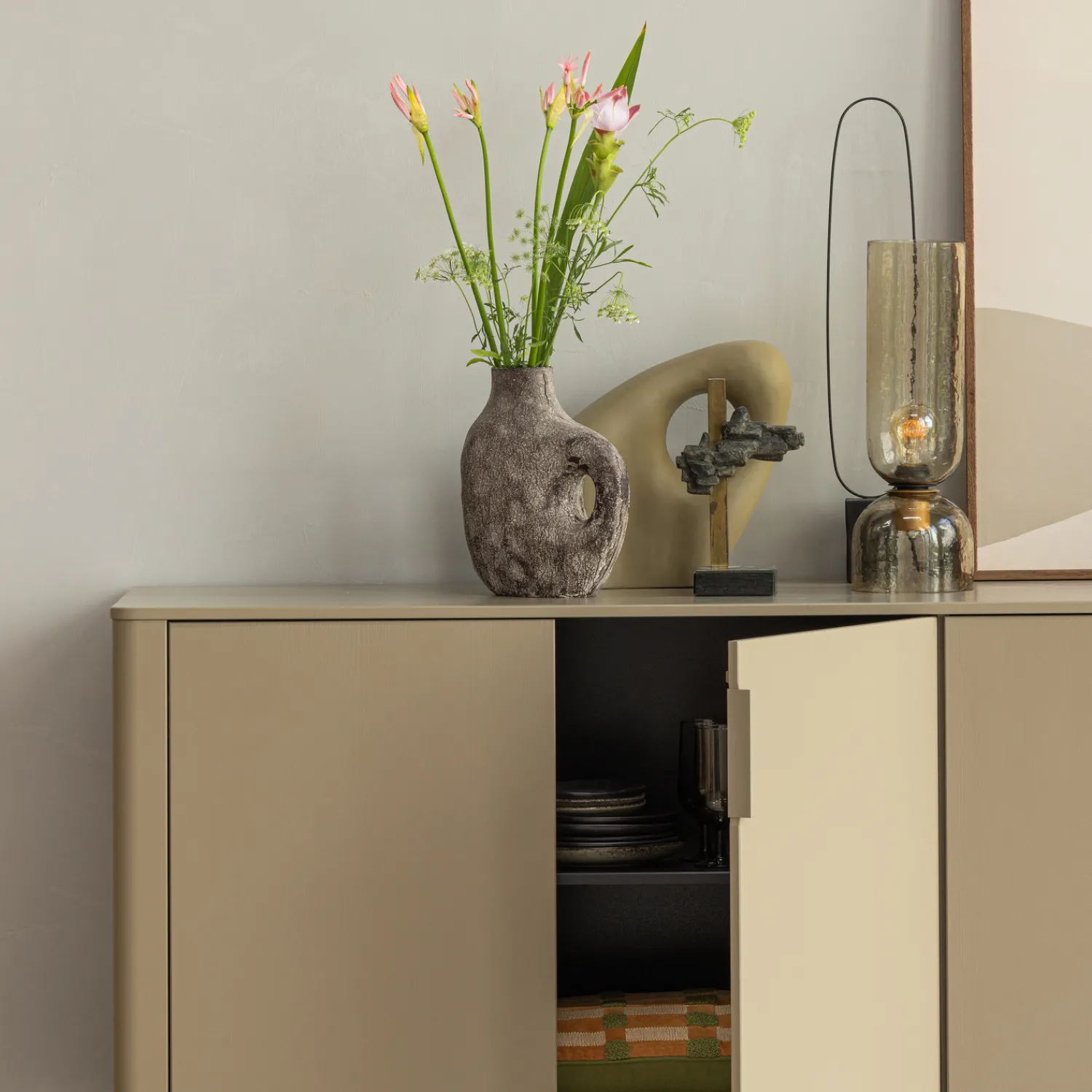 Dressoirs-WOOOD Gunnar Dressoir Mud